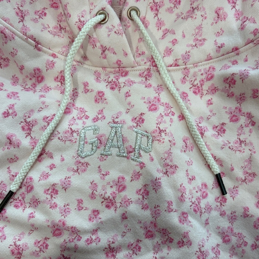 Gap/ Love Shack Fancy Pink floral Sweat Set - Picture 2 of 4